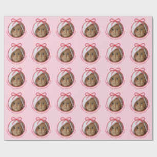 Custom Photo Baby First Christmas Wrapping Paper