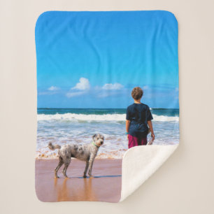Custom Photo Baby Sherpa Blanket Your Own Design