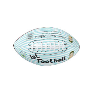 Custom Photo Baby's 1st Football