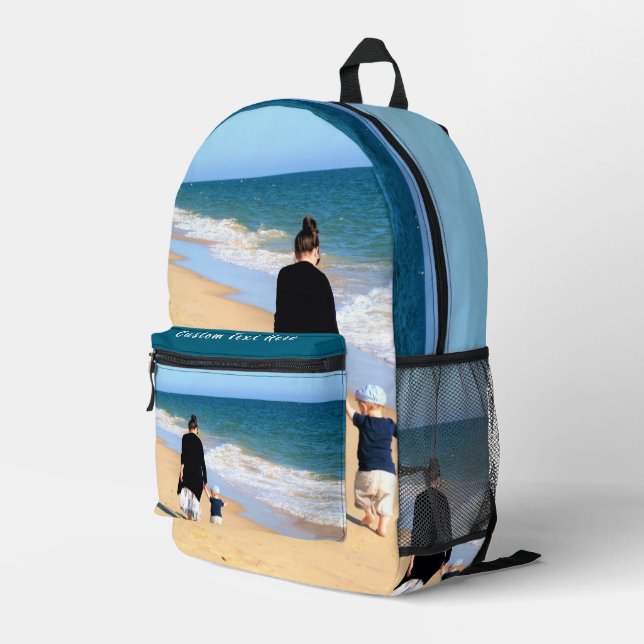 Custom Photo Backpack with Your Photos and Text (Back Corner Right)