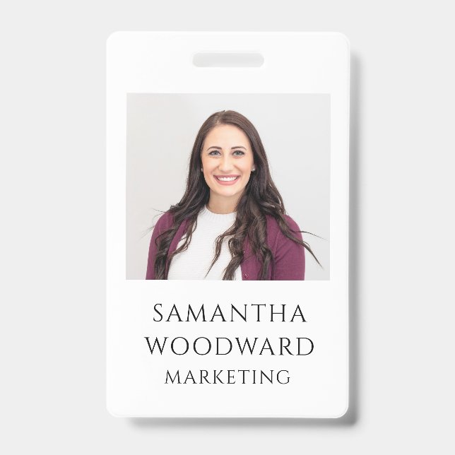 Custom Photo Badge (Front)