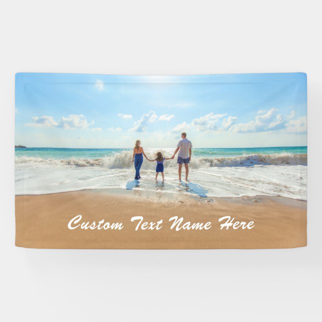 Custom Photo Banner with Your Photos and Text (Horizontal)