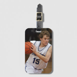Custom Photo Basketball Player Luggage Tag