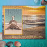 Custom Photo Beach Sunset Vacation Memories  Jigsaw Puzzle<br><div class="desc">Custom Photo Beach Sunset Vacation Memories jigsaw puzzle will make a great vacation memory for your family. Personalize the photo with one from your vacation,  add the place and date,  and you'll have a forever keepsake of your trip.</div>