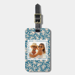 Custom Photo Beautiful Coral Pattern Luggage Tag