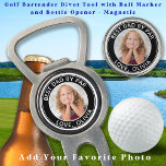 Custom Photo Best Dad By Par Personalized Golf Divot Tool<br><div class="desc">Best Dad By Par ... Two of your favourite things , golf and your kid ! Now you can take your kid with you as you play 18 holes . Surprise the Dad and Golf Lover with these super cute photo custom golf ball marker divot tool and matching golf accessories...</div>