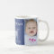 Custom Photo Best Grandpa Christmas Mug Blue