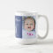 Custom Photo Best Grandpa Christmas Mug Blue