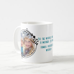 Custom photo Best mom and family mothers day Coffee Mug