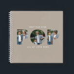 Custom Photo “Best Pop Ever” beige modern Notebook<br><div class="desc">Celebrate the world’s best dad or grandpa with this Custom Photo “Best Pop Ever” notebook. Personalize it with your favourite photos and add a heartfelt message for a unique and practical gift he’ll love. The bold “POP” lettering doubles as a photo collage, making it a thoughtful keepsake he can use...</div>
