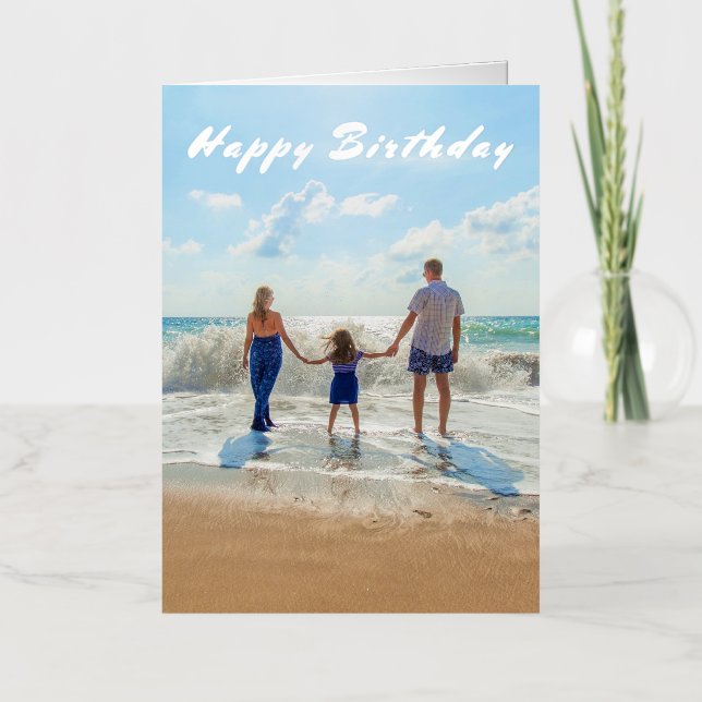 Custom Photo Birthday Card Create Your Own (Front)