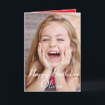 Custom Photo, Birthday card. happy birthday card<br><div class="desc">Add your own photograph, Childs name, and change verse inside. Make yourself a very unique, and special card, for your Childs Birthday!</div>