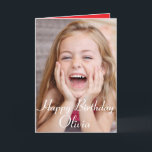 Custom Photo, Birthday card. happy birthday card<br><div class="desc">Add your own photograph,  Childs name,  and change verse inside. Make yourself a very unique,  and special card,  for your Childs Birthday!</div>