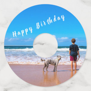 Custom Photo Birthday Glass Tags Your Own Design