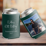 Custom Photo Birthday Party Favour Personalized Pi Can Cooler<br><div class="desc">Celebrate in style with our custom photo can cooler! Perfect for birthday party favours,  featuring your personalized picture and modern script design. A fun,  memorable keepsake for your guests!</div>