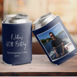 Custom Photo Birthday Party Favour Personalized Pi Can Cooler<br><div class="desc">Celebrate in style with our custom photo can cooler! Perfect for birthday party favours,  featuring your personalized picture and modern script design. A fun,  memorable keepsake for your guests!</div>