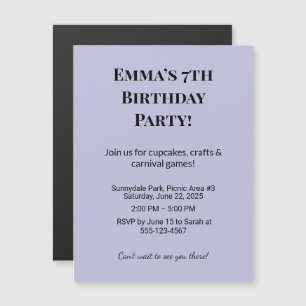 Custom Photo Birthday Party Save the Date Magnets