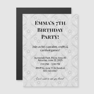 Custom Photo Birthday Party Save the Date Magnets
