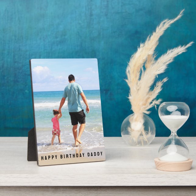 Custom Photo Birthday Personalize Easel Plaque (Side)