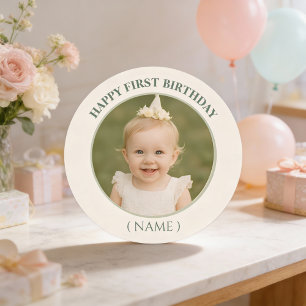 Custom Photo Birthday Sticker - Personalized Happy