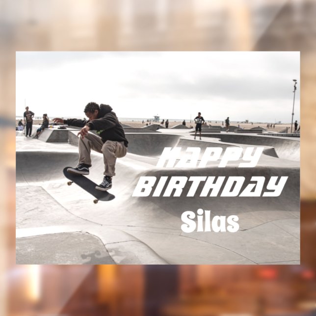 Custom Photo Birthday Window Cling  (Sheet 2)