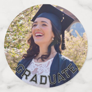 Custom Photo Black White Graduation Party Table Confetti