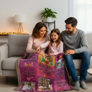 Custom Photo Blanket – Best Daughter in the World 