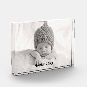 Custom Photo Block Black Text Overlay