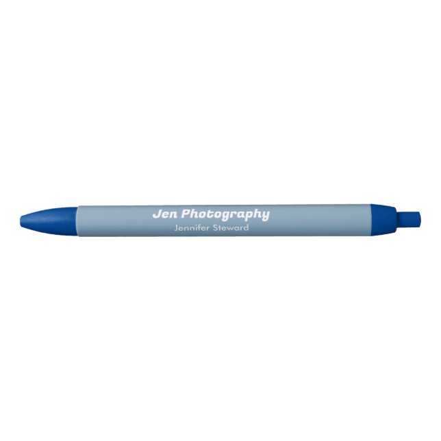 Custom photo blue photographer  ink pen (Front)
