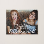 Custom Photo Bridesmaid Proposal Puzzle Gift<br><div class="desc">Personalized Photo Bridesmaid Proposal Puzzle Gift</div>