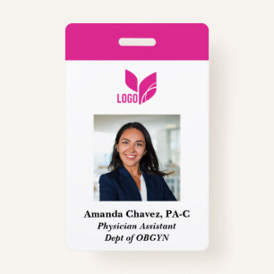 Custom Photo Business Employee ID Badge