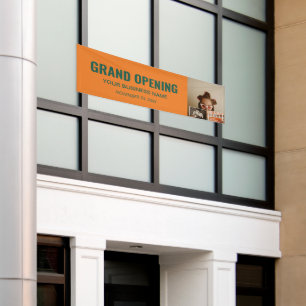 Custom Photo Business Grand Opening Marketing Banner