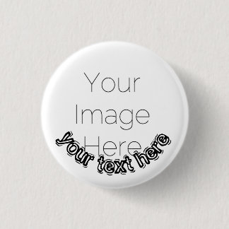 Custom Photo Button Pin – Personalized text Badge