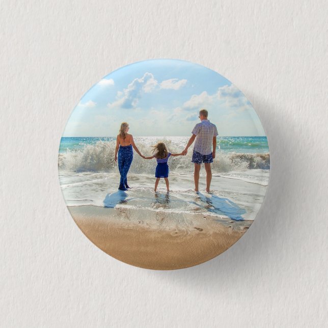 Custom Photo Button with Your Favourite Photos (Front)