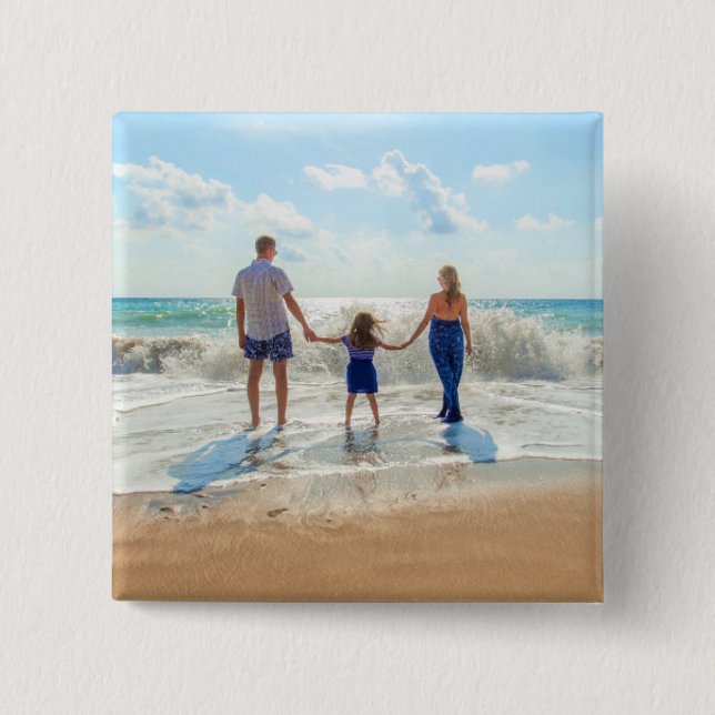 Custom Photo Button with Your Favourite Photos (Front)