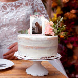 Custom Photo Cake Topper<br><div class="desc">This Custom Photo Cake Topper features a modern arch design with elegant blush pink watercolor floral accents, perfect for weddings or bridal showers. The whimsical details and personalized photo create a unique and stylish centerpiece, adding a romantic and sophisticated touch to your special cake.</div>