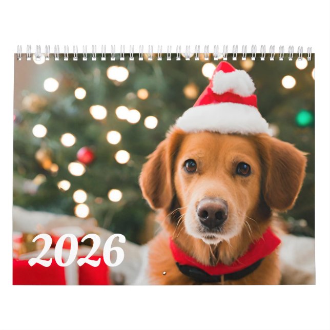 Custom Photo Calendar - Dog, Pets, Family 2026 (Cover)