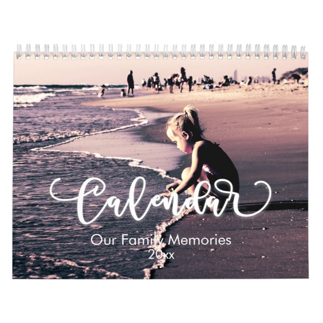 Custom Photo Calendar, Editable Calendar (Cover)