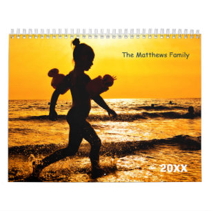 Custom Photo Calendar   Editable Year Text