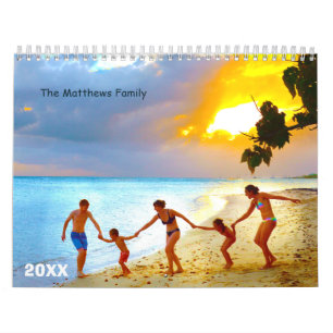 Custom Photo Calendar   Editable Year Text