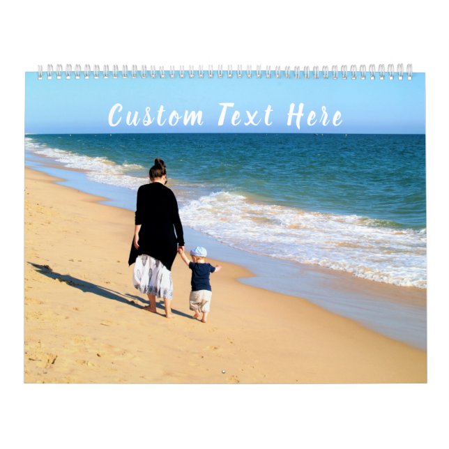 Custom Photo Calendar with Your Text and Photos (Cover)