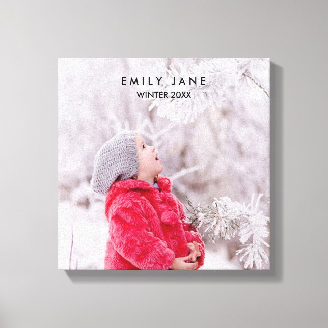 Custom Photo Canvas Print (Front)