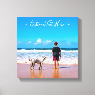 Custom Photo Canvas Print Your Photos and Text