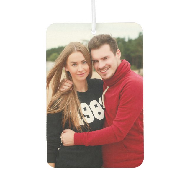 Custom Photo Car Air Freshener Personalized Car  (Front)