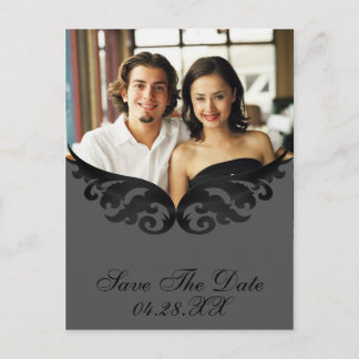 Custom Photo Card Wedding Save The Date Template