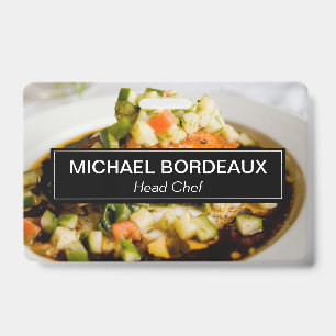 Custom Photo Catering Business personalized Badge