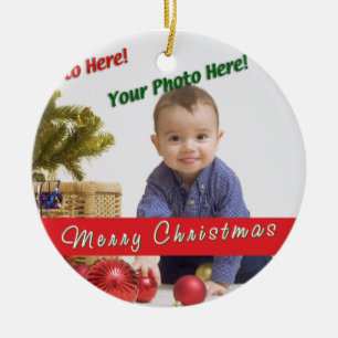 Custom Photo Ceramic Ornament