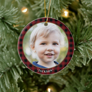 Custom Photo Ceramic Ornament