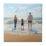 Custom Photo Ceramic Tile Gift with Your Photos<br><div class="desc">Custom Photo Ceramic Tile - Unique Your Own Design -  Personalized Family / Friends or Personal Tiles Gift - Add Your Photo / or Text - Resize and move elements with Customization tool ! Good Luck - Be Happy :)</div>