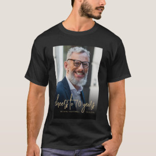 Custom Photo Cheers 70th Birthday Party T-Shirt